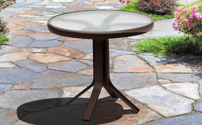 Oasis Outdoor Round End Table