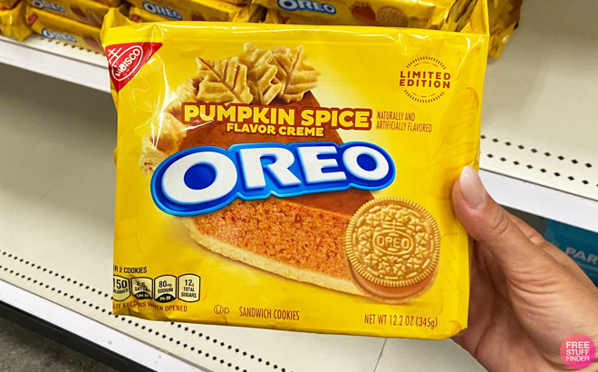 Oreo Pumpkin Spice Sandwich Cookies Limited Edition 12 2 oz