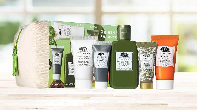 Origins Best Sellers 6 Piece Travel Size Cleansing Moisturizing Set