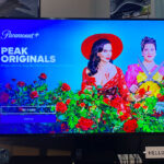 Paramount on a TV Background