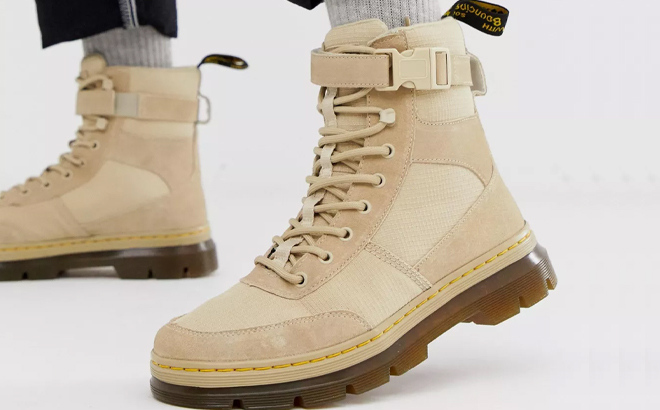 Dr martens combs 7-eye boots in sand sale