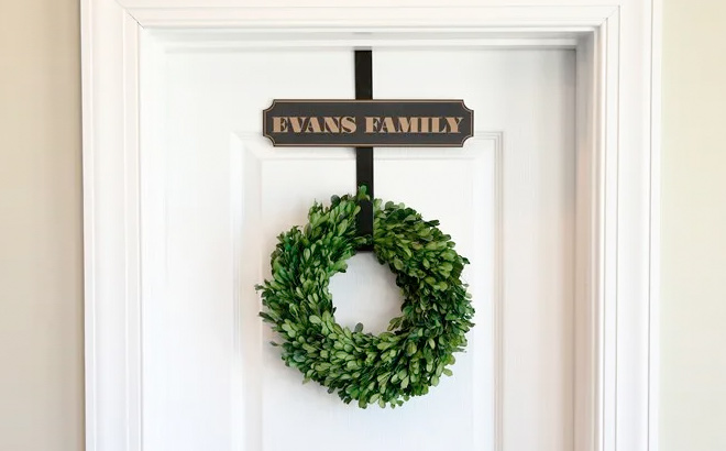 Personalized Door Wreath Holder