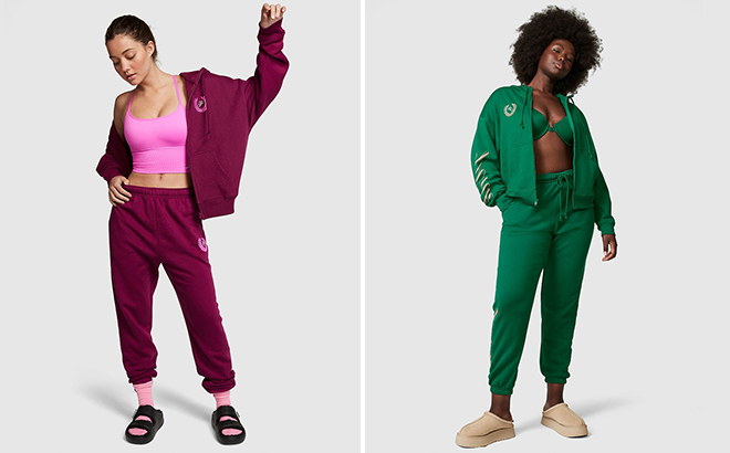 Pink Everyday Fleece SweatSuits in Two Colors