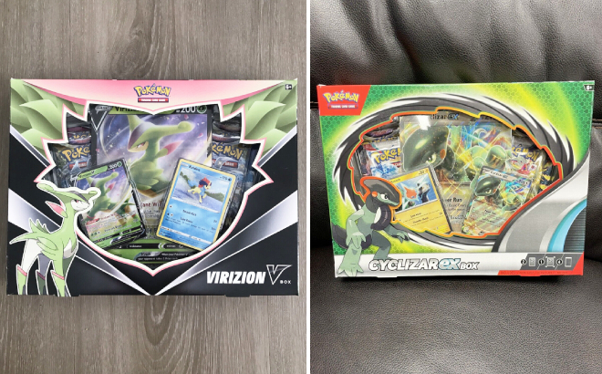 Pokemon Trading Card Game Virizion V Box and Cyclizar ex Box