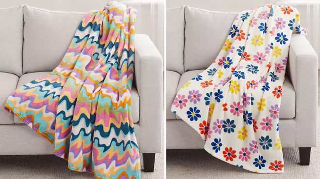 Print Plush Blankets