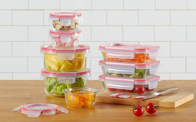 Pyrex Freshlock 16 Piece Glass Storage Set