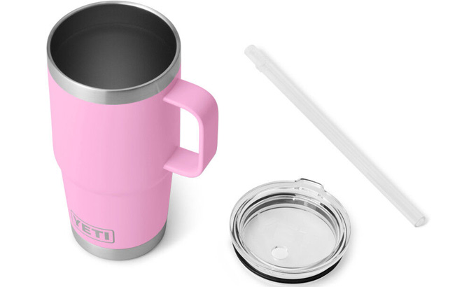 Rambler 25 oz Mug in Power Pink Color