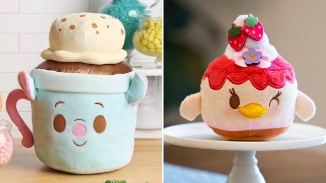 Remy French Hot Chocolate Disney Munchlings Plush – Dynamic Duos and Daisy Duck Tripleberry Compote Cheesecake Disney Munchlings