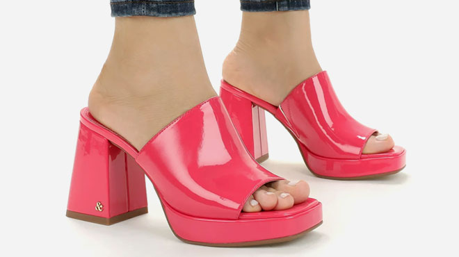 Sam Libby Kaia Platform Mule Womens Sandals