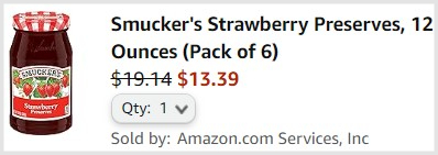 Smuckers Preserves 6 Pack Checkout