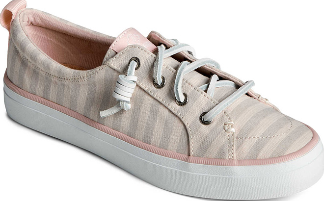 Sperry Women's SeaCycled Crest Vibe Striped Textile Sneaker