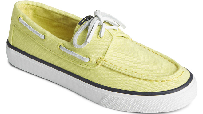 Sperry Womens SeaCycled Bahama 2 0 Sneakers Lime Color