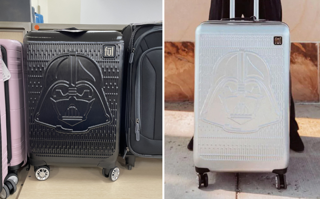 Star Wars Darth Vader 25 Inch Rolling Luggage in Black and Silver Colors