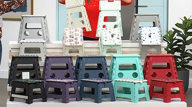 StoreSmith Collapsing Step Stools in Different Designs