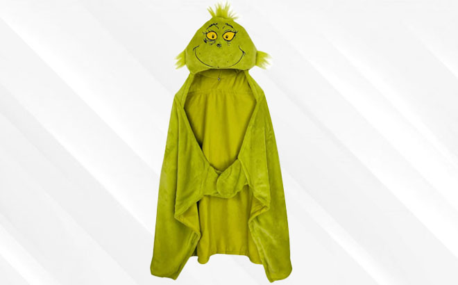 The Grinch Kids Hooded Blanket