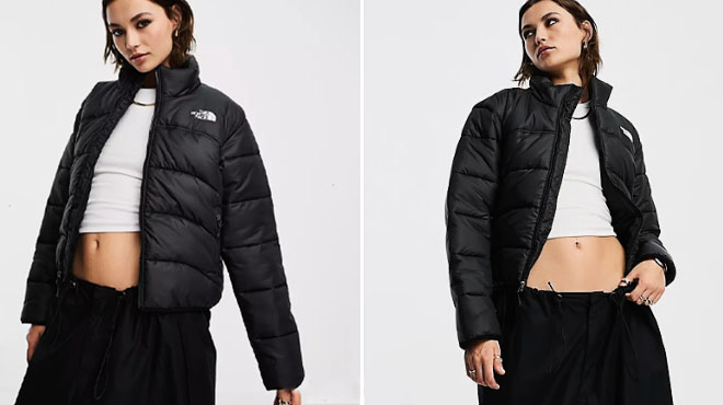 The North Face NSE 2000 Puffer Jacket on a Model