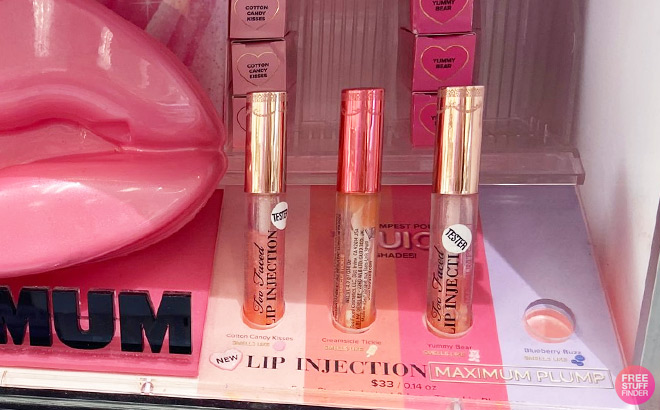 Too Faced 3 Piece Maximum Plump Lip Gloss Set