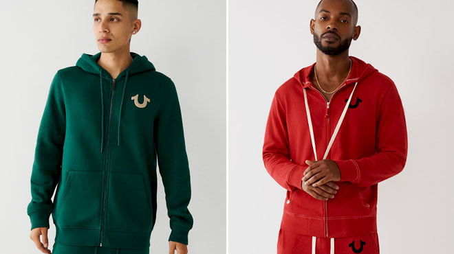 True Religion Horseshoe Zip Hoodie and Buddha Zip Hoodie