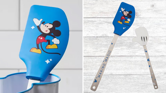 Two Images of Disney Mickey Mouse Spatula Set