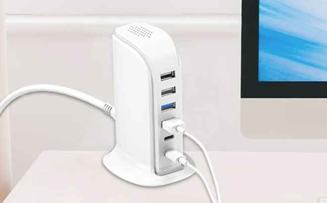 USB C Charging Station For Multiple Devices