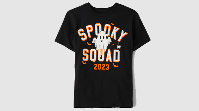 Unisex Adult Matching Family Glow Spooky Squad Graphic Tee