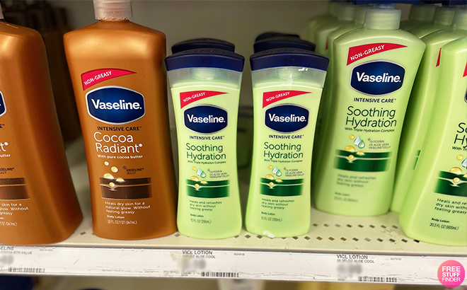 Vaseline Lotion at Target Shelves