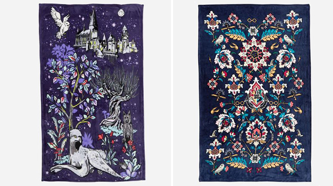 Vera Bradley Harry Potter Plush Throw Blankets