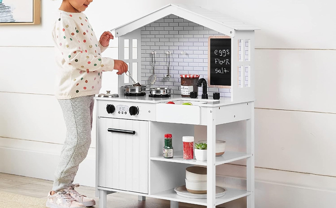 White Farmhouse Play Kitchen