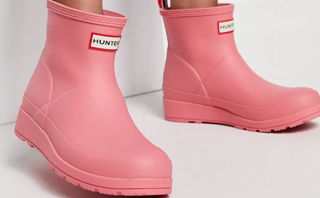 Woman Wearing Hunter Original Play Rain Boots