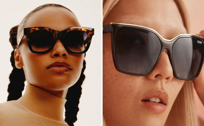 Women are Wearing Quay Australia Sunglasses After Hours and Level Up