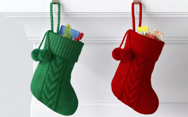 Wondershop Mini Cable Knit Christmas Stocking