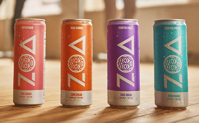 ZOA Zero Sugar Energy Drinks