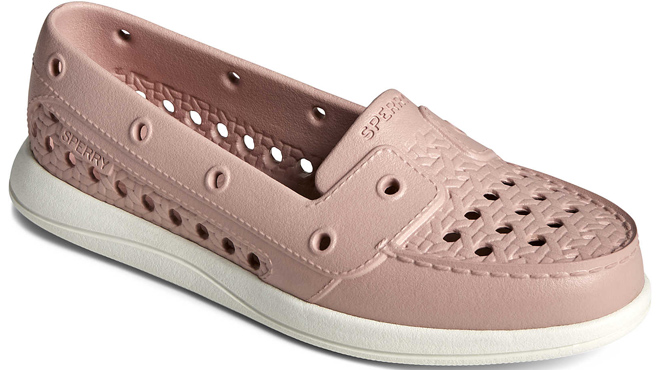 an Image of Sperry Womens Float Fish Boat Shoes Rose Dust Color