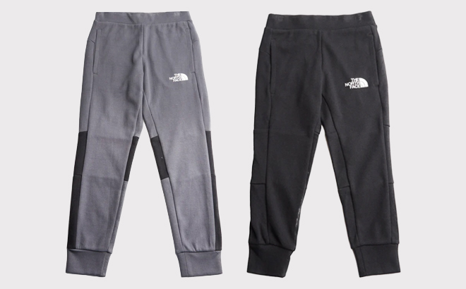 an Image of Two Colors of The North Face Boys Slacker Pants