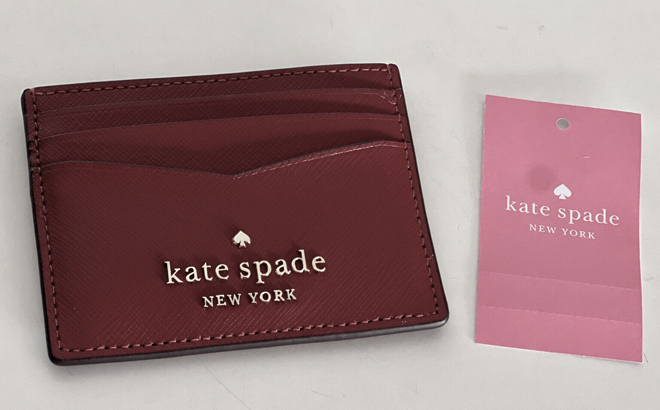 an Image of a Kate Spade Staci Small Slim Card Holder