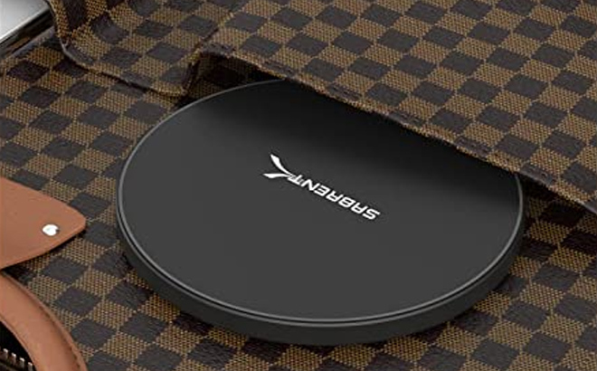 an Image of a Sabrent 10W qi Wireless Fast Charging Pad