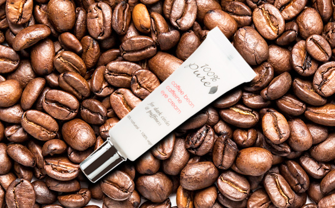 100 Pure Coffee Bean Caffeine Eye Cream on Coffee Beans