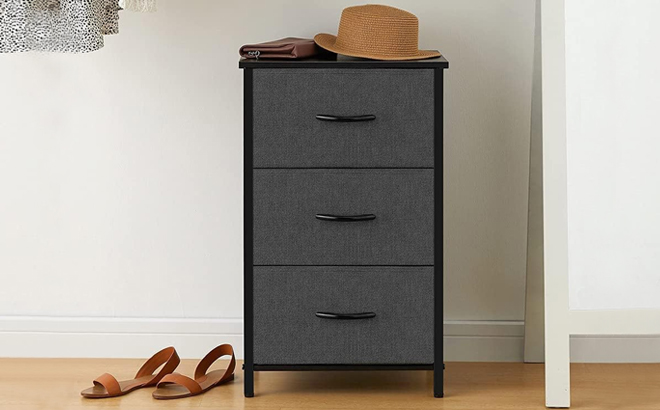 3 Drawers Fabric Dresser Storage Tower