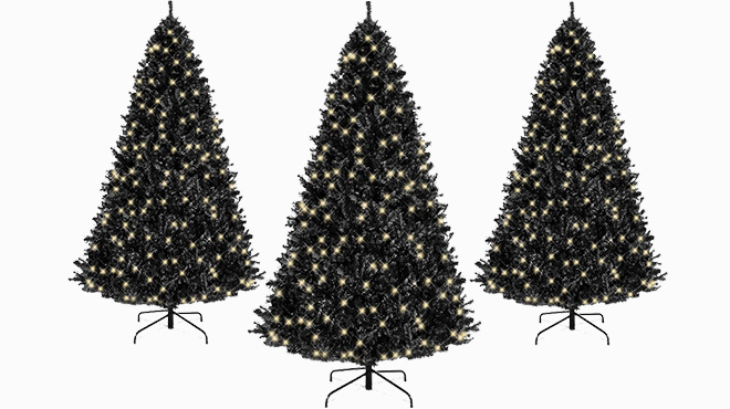 4.5-Foot Black Christmas Trees