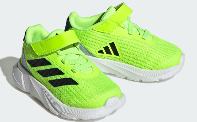 Adidas Duramo Kids Running Shoes in Lucid Lemon Color