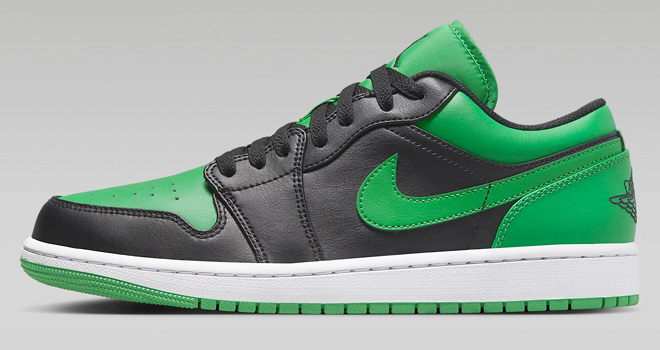 Air Jordan 1 Low BlackLucky GreenWhiteBlack