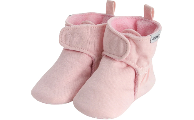 Baby Girls Gerber Pink Soft Booties