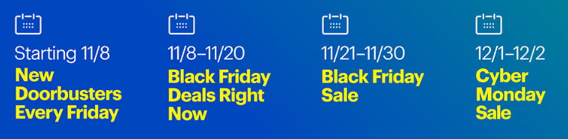 Black Friday Calendar at Best Buy 2024