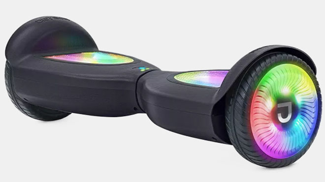 Black Jetson Mojo Light Up Hoverboard with Bluetooth Speaker