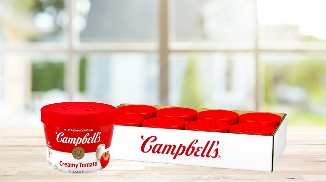 Campbells Creamy Tomato Soup Microwavable Bowl