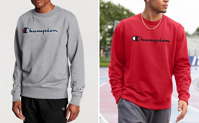 Champion Logo Fleece Powerblend Mens Sweatshirt