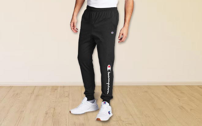 Champion Pocket Classic Jersey Mens Joggers Black Color