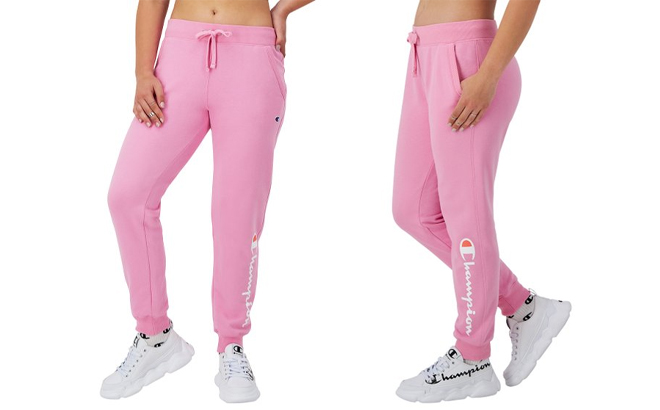 Champion Pocket Logo Powerblend Womens Joggers