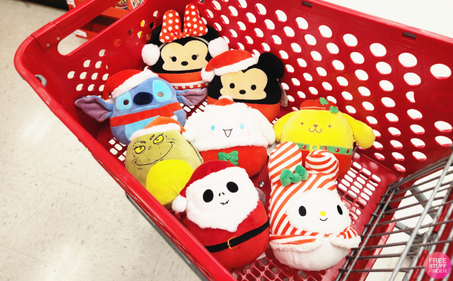 Christmas Squishmallows in Cart at Target