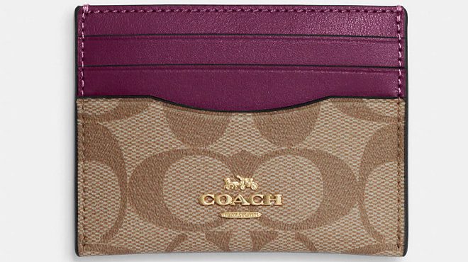 Coach Outlet Pennie Card Case In Signature Canvas - ShopStyle